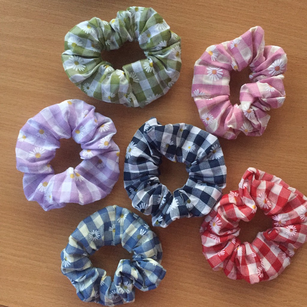 Dây buộc tóc, cột tóc scrunchies hình hoa quả dễ thương