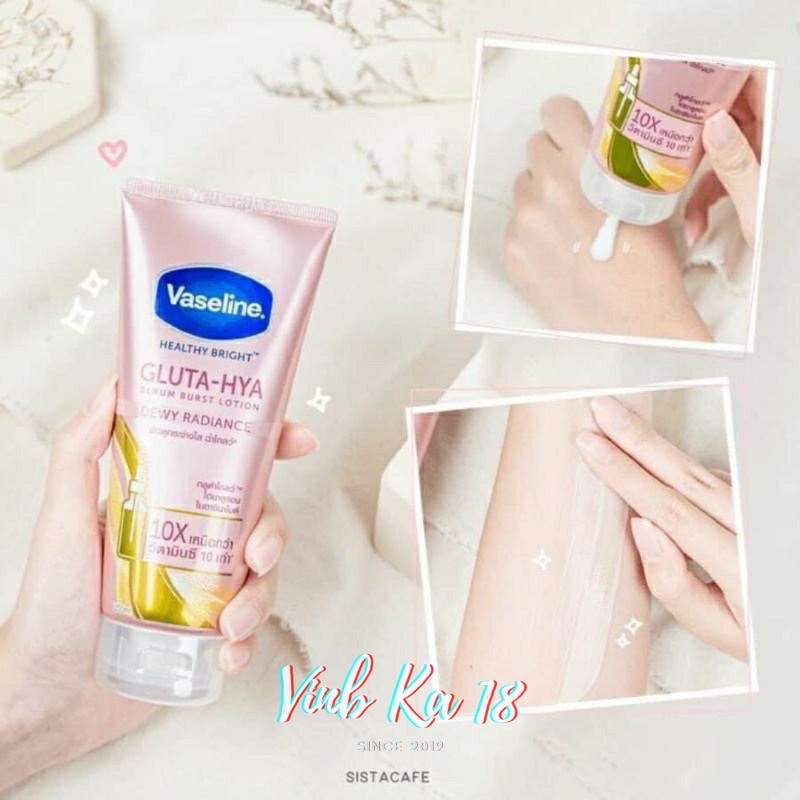 [AUTHENTIC] Vaseline Dưỡng Trắng Da 10X Serum Gluta-Hya Thái Lan 330ml