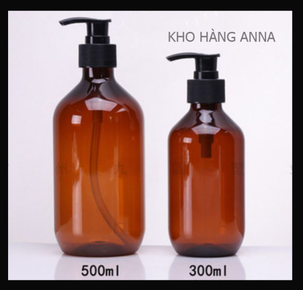 CHAI 300ML/ 330ML / 500ml  VÒI NHẤN - CHAI VÒI NHẤN 500ml/ 300ML/330ML MÀU NÂU / MÀU XANH / MÀU TRONG SUỐT - CHAI NƯỚC RỬA TAY - CHAI CHIẾT MỸ PHẨM - NGUYÊN LIỆU MỸ PHẨM - CHAI NHỰA NÂU ,XANH 300ML - CHAI CHIẾT DẦU GỘI ĐẦU