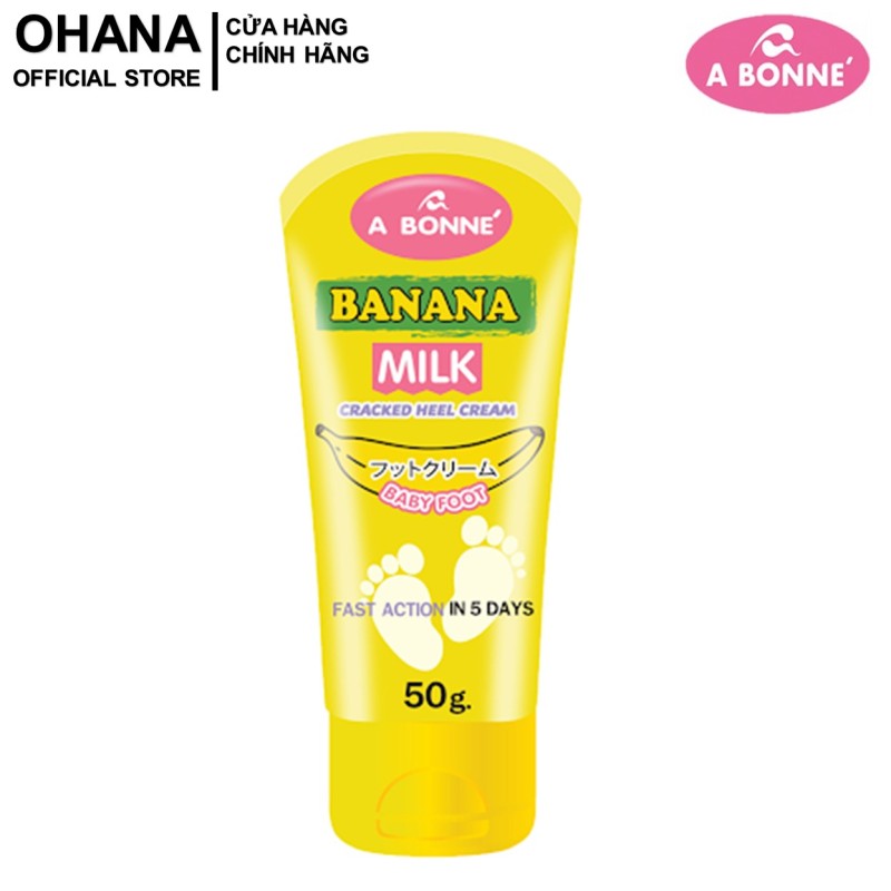 Kem Dưỡng Da Gót Chân A Bonne Banana Milk Cracked Heel Cream 50g cao cấp