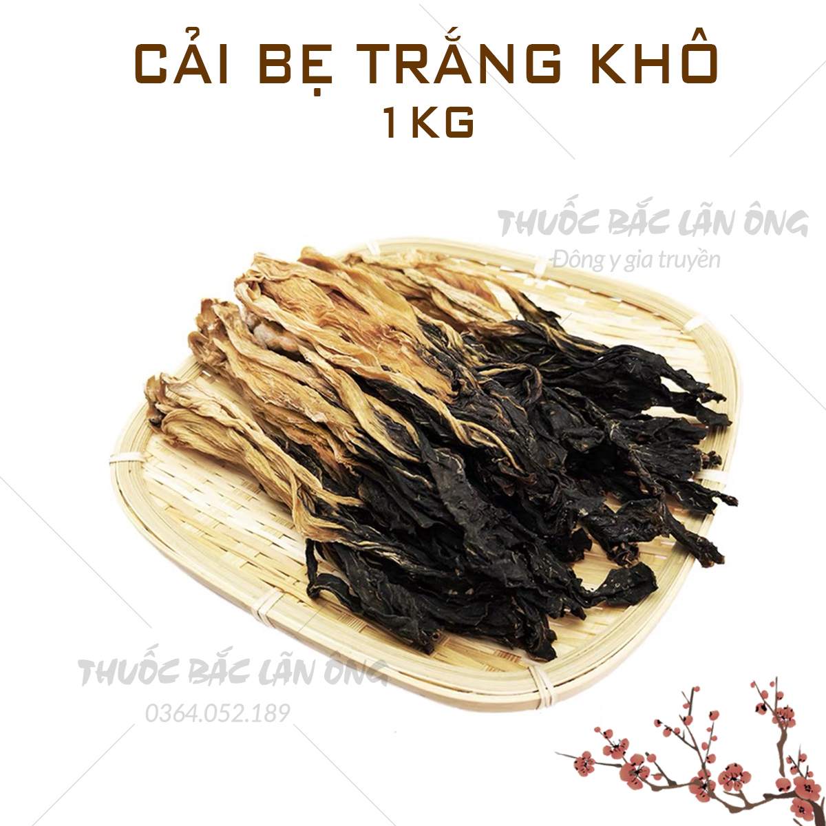 Củ cải bẹ trắng khô 1kg
