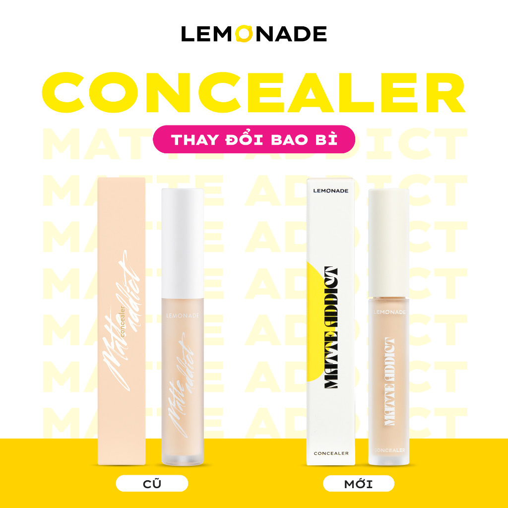 Che khuyết điểm Lemonade Matte Addict Concealer 3g
