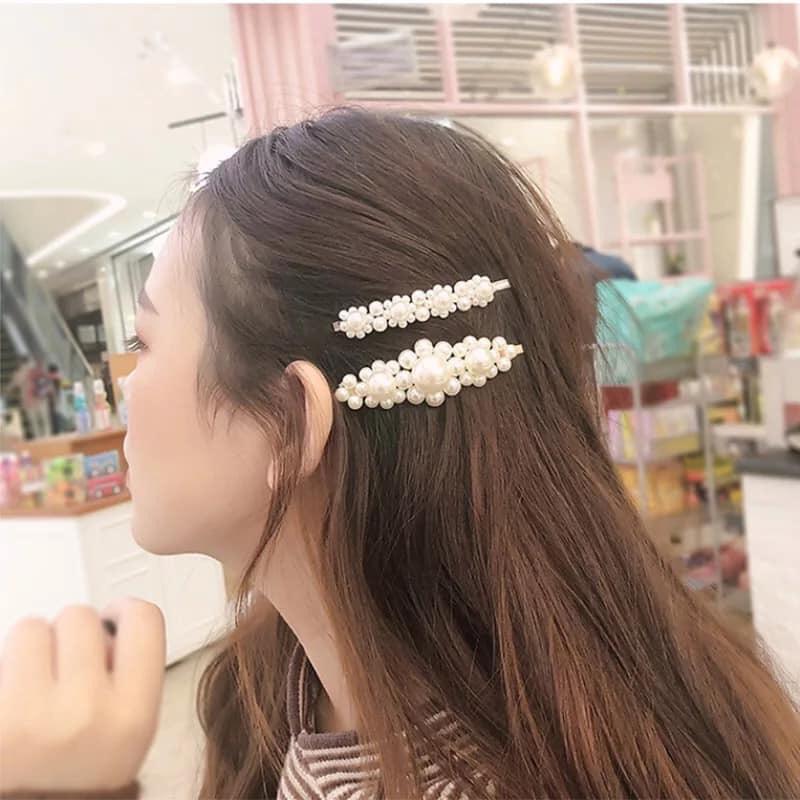 Kẹp tóc ngọc trai Mabuu store (SET 4 CÁI)
