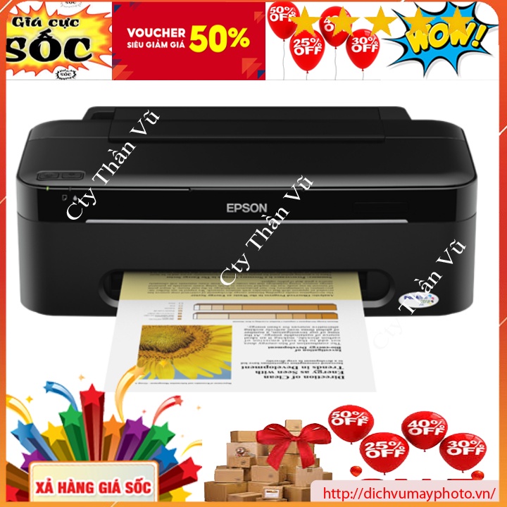 Máy in phun màu Epson T13  in 4 màu EPSON 73N T0731, T0732, T0733, T0734