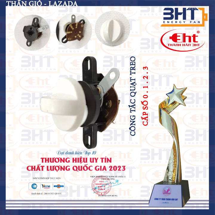 [5 cái] Công tắc số quạt treo tường