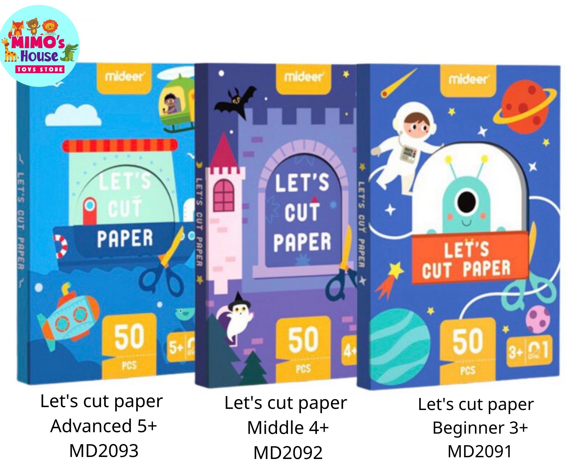 TRÒ CHƠI CẮT DÁN THỦ CÔNG – LET’S CUT PAPER - MIDEER
