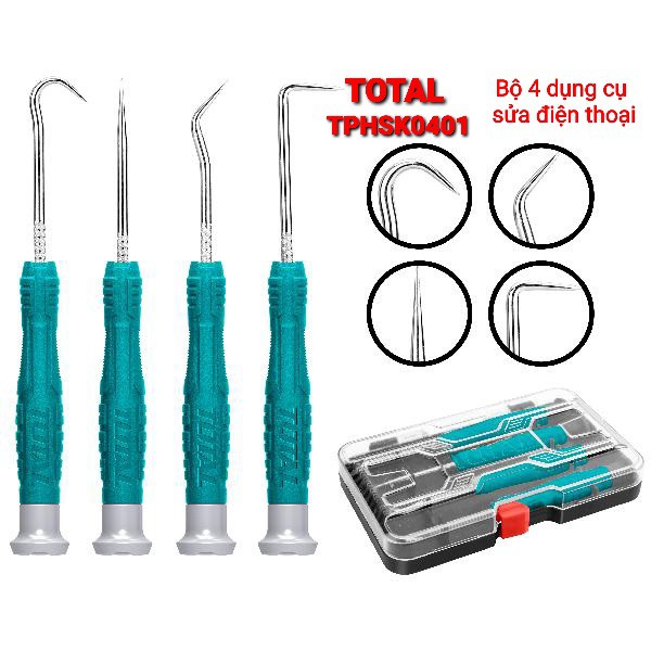 Bộ 4 dụng cụ sửa điện thoại total tphsk0401