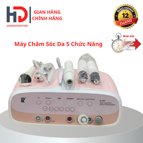 Máy chăm sóc da 5in1, máy 5in1 đa chức năng chăm sóc da mặt phân khúc cao cấp bảo hành 12 tháng