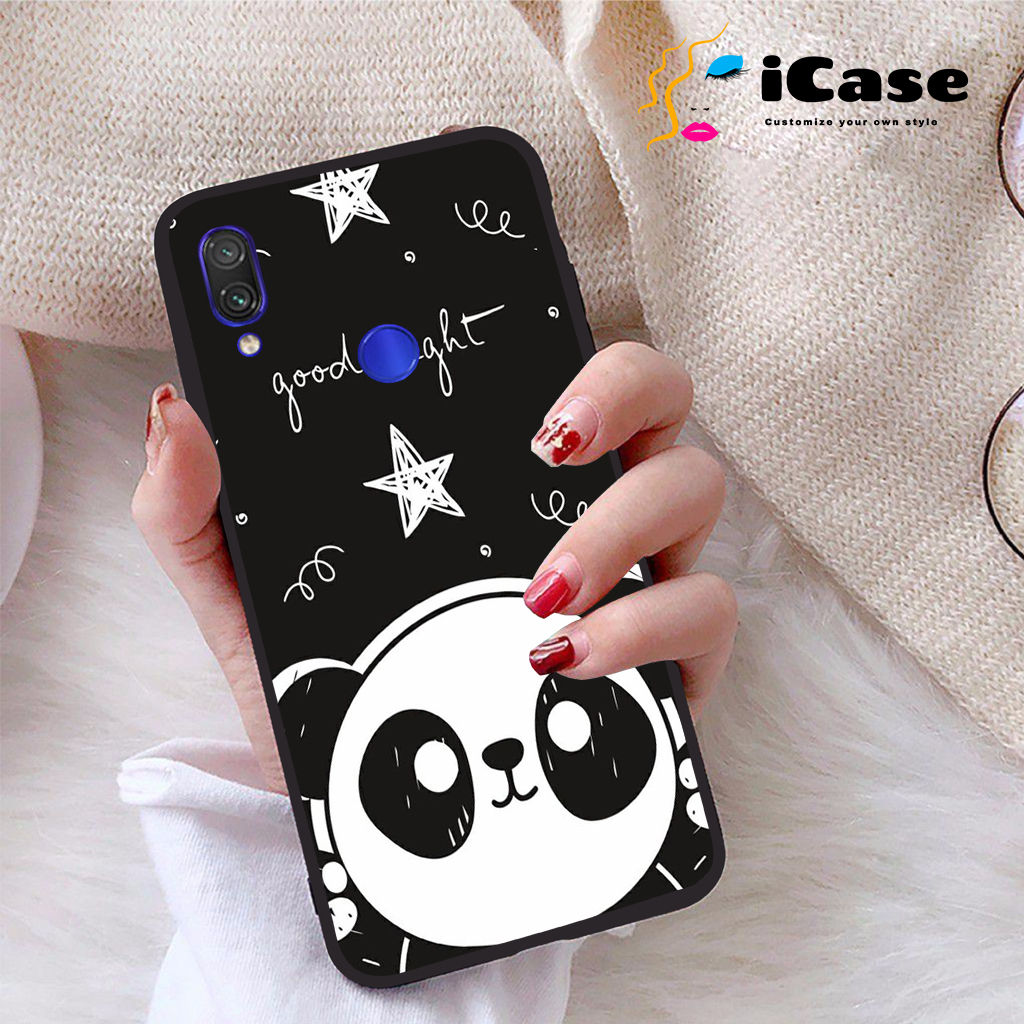 Ốp lưng Xiaomi Redmi Note 7 viền dẻo TPU BST Panda