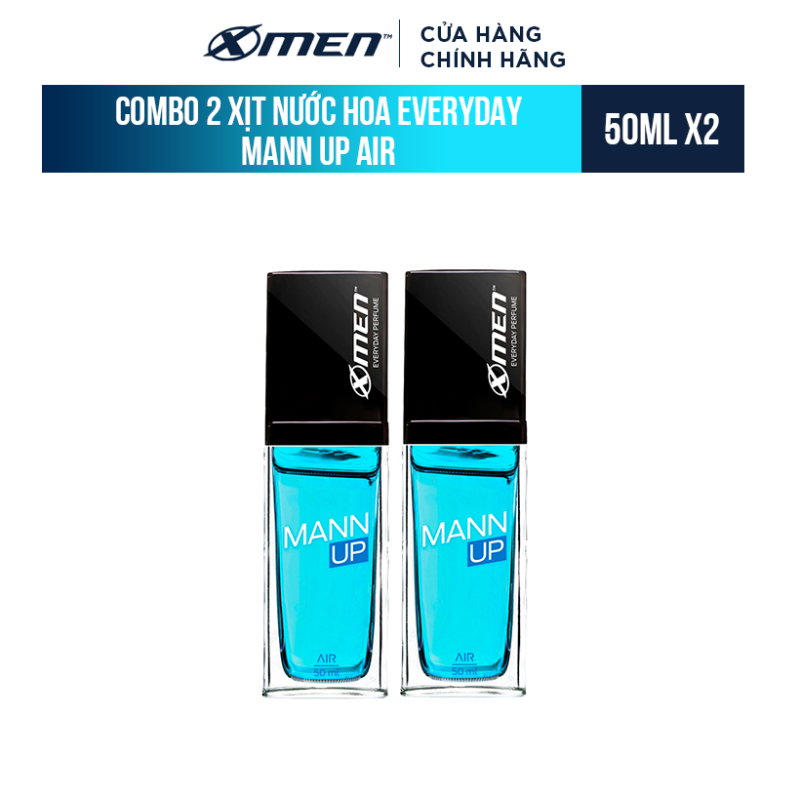 Combo 2 Xịt nước hoa hằng ngày X-Men Everyday Perfume Mann Up Air 50ml/chai cao cấp