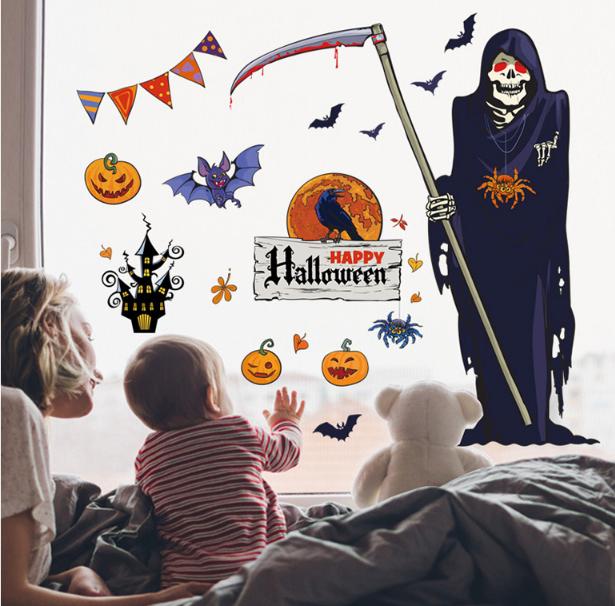 Decal trang trí tường - Halloween Thần Chết