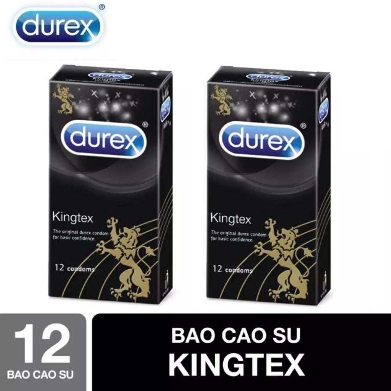 [MUA 1 TẶNG 1] Bao Cao Su Durex Kingtex size cỡ nhỏ [che tên sản phẩm] cao cấp