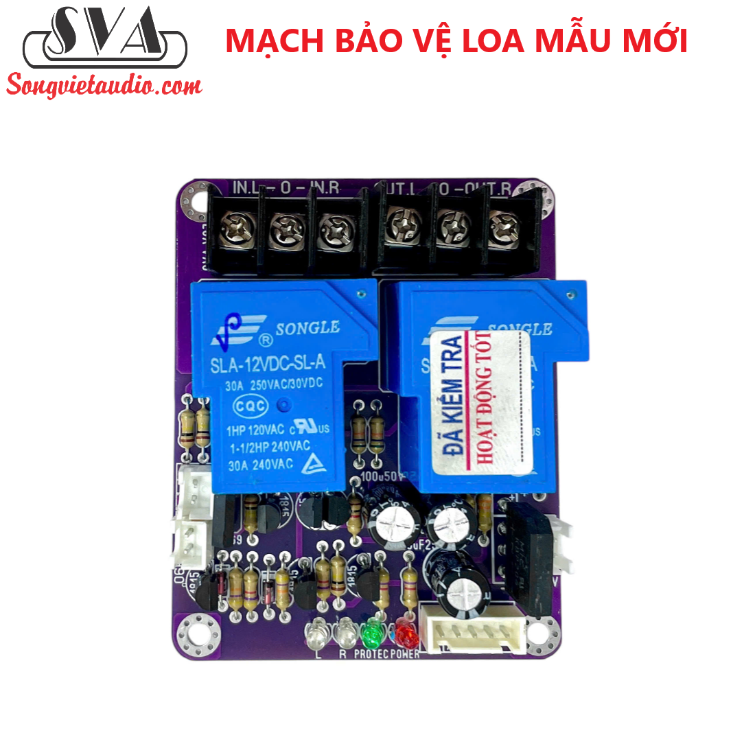 MẠCH BẢO VỆ LOA MẪU MỚI - 1 MẠCH