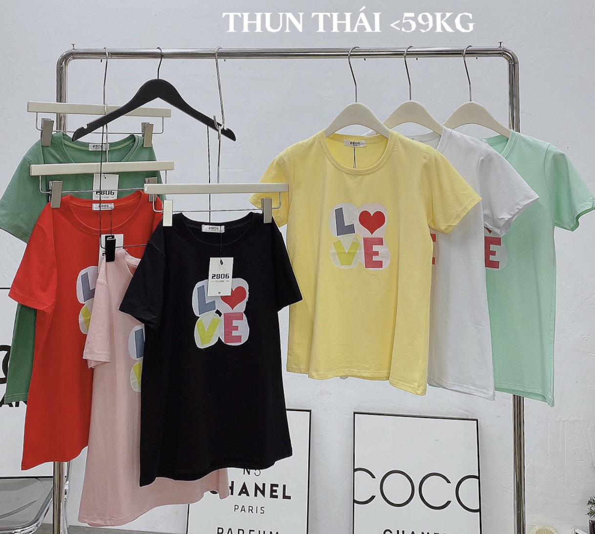 Áo thun nữ form ôm tôn dáng vải thun thái mềm mịn