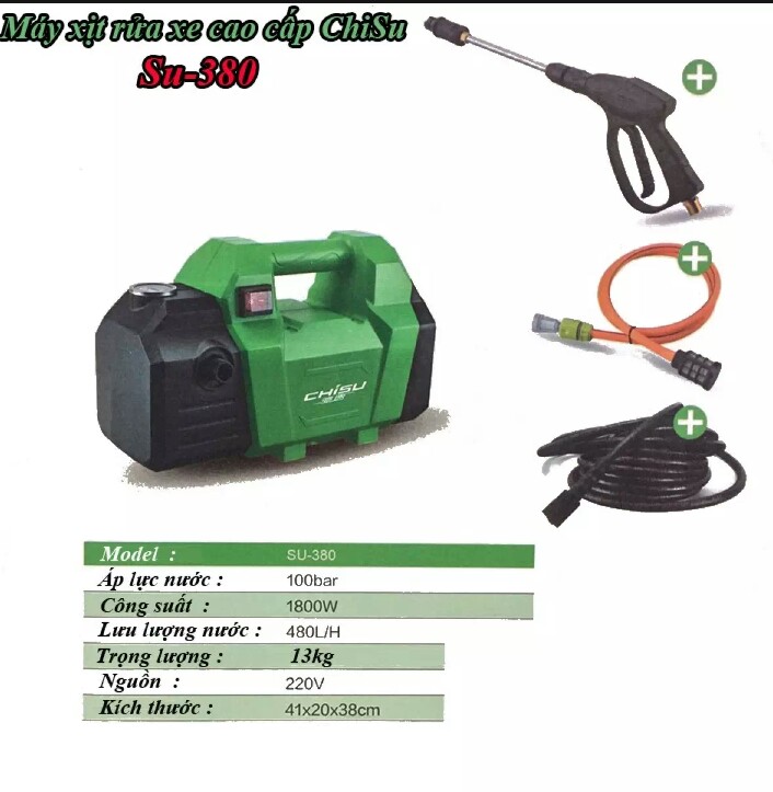 máy rửa xe 2200w chisu 384
