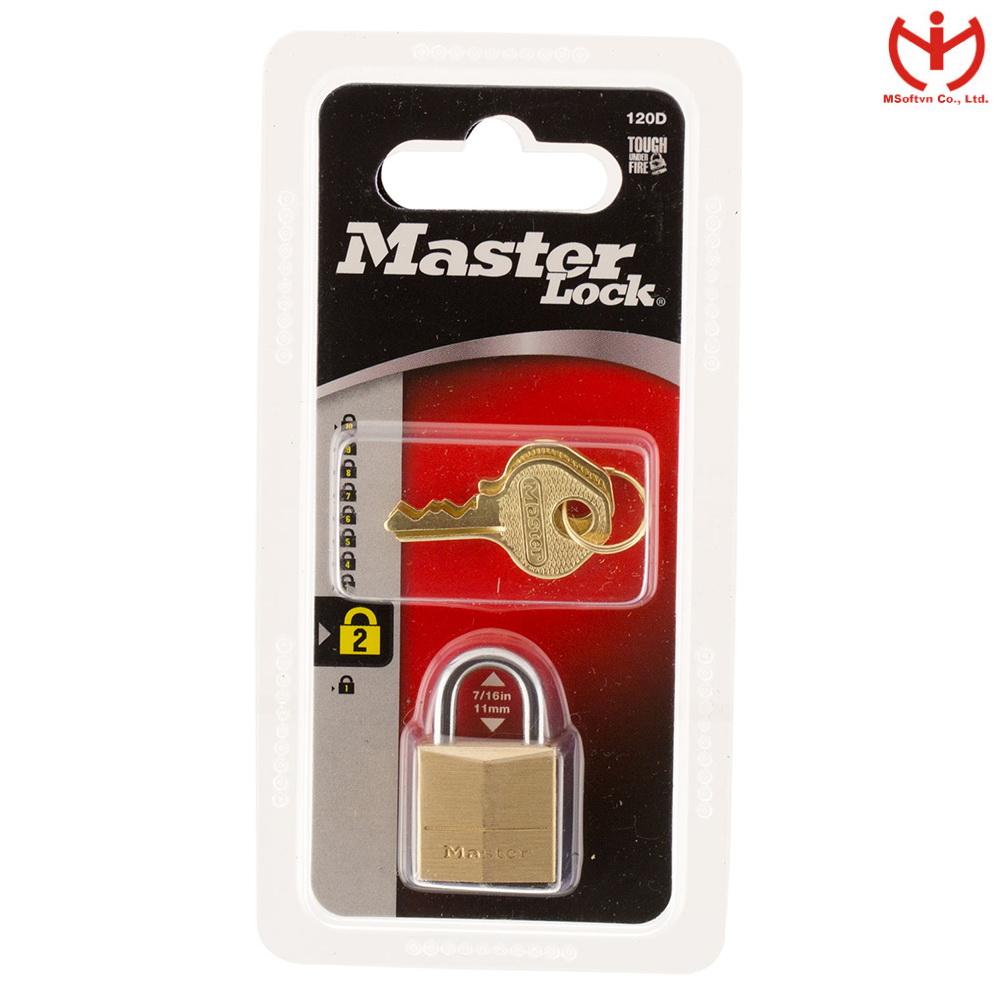 Ổ Khóa Master Lock 120 EURD - Thân Đồng Rộng 20mm Khóa Vali - MSOFT