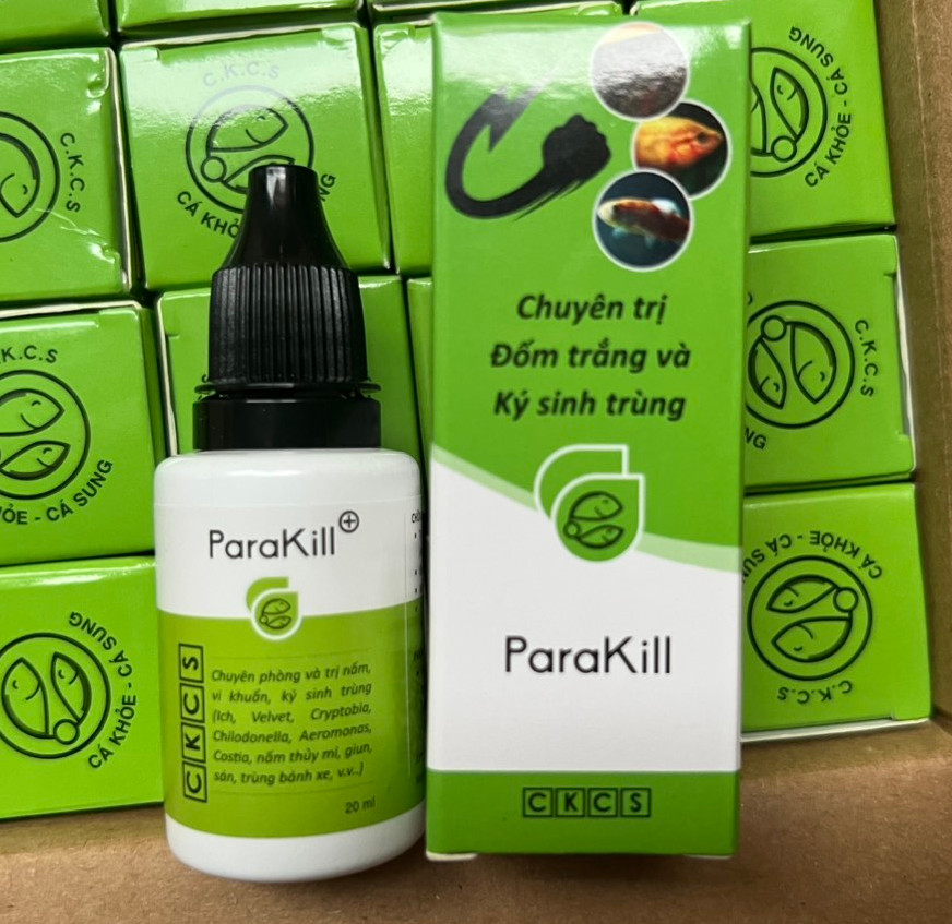 Anti Stress (túm lắc, lừ đừ) và ParaKill (nấm, ký sinh trùng) cho cá cảnh