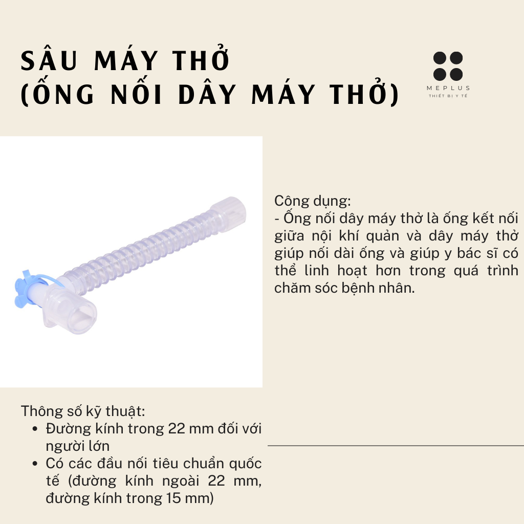Chăm sóc sức khỏe, Sâu máy thở (Ống nối dây máy thở)
