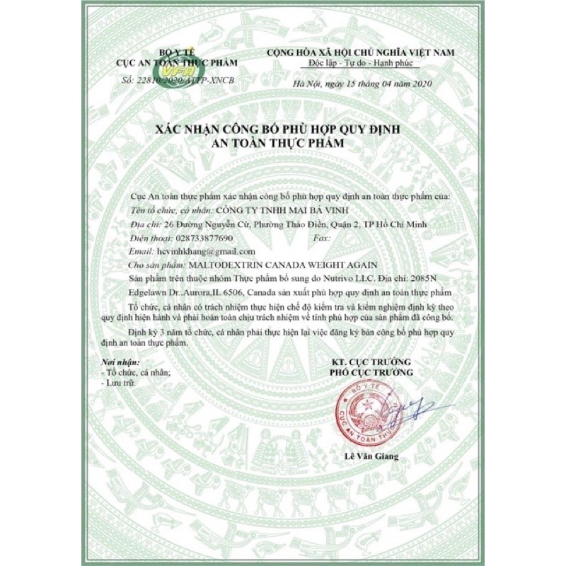 Sữa Tăng Cân Maltodextrin Canada 1000 Gram(Tăng Bình Lắc Khi Mua 2 Túi)
