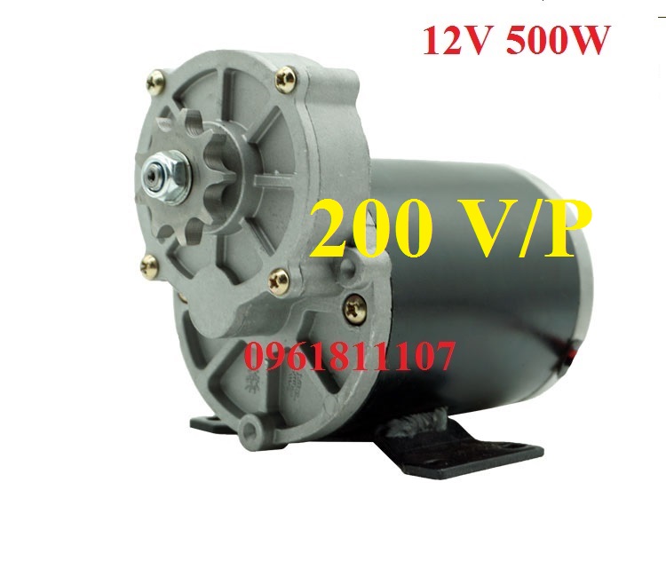 Motor giảm tốc 12V 500w có chổi than, động cơ giảm tốc 12V 500w làm tời robot xe điện, motor 12V giảm tốc, động cơ 12V giảm tốc