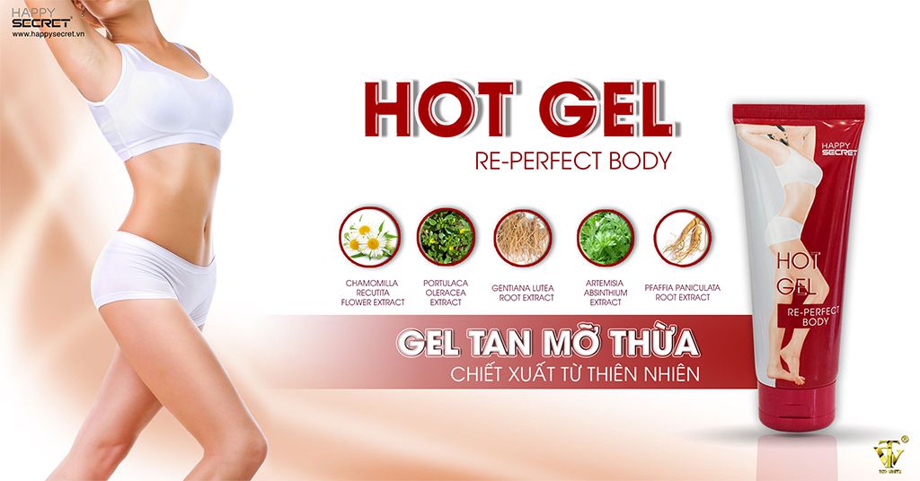 [HCM]GEL TAN MỠ HOT GEL RE-PERFECT BODY