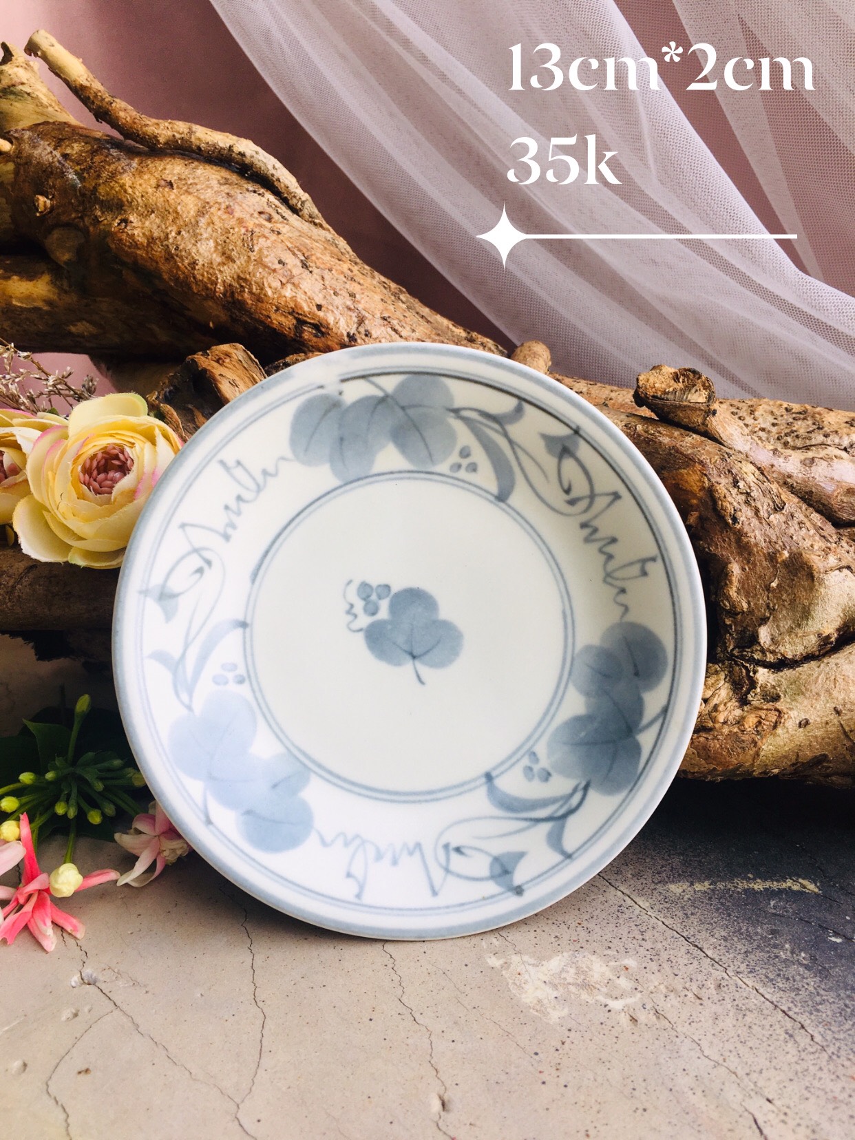 GỐM NHẬT - BỘ SƯU TẬP ĐĨA CHẤM MEN LAM CỰC ĐẸP