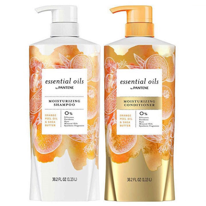 [HCM]??????Bộ dầu gội và xả Pantene Essential Oils Moisturizing 2 x 1.13L??????