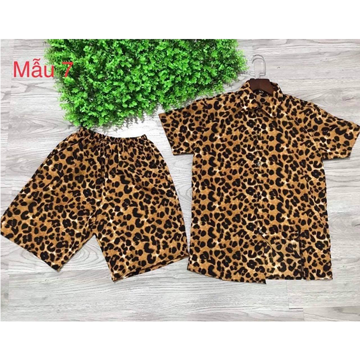 Bộ Đồ Mặc Hè Chất Vải Lụa Họa Tiết Cực Đẹp