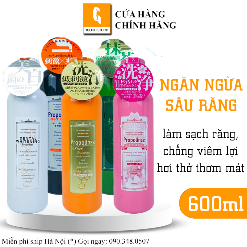 Nước súc miệng Propolinse NHẬT BẢN 600ml