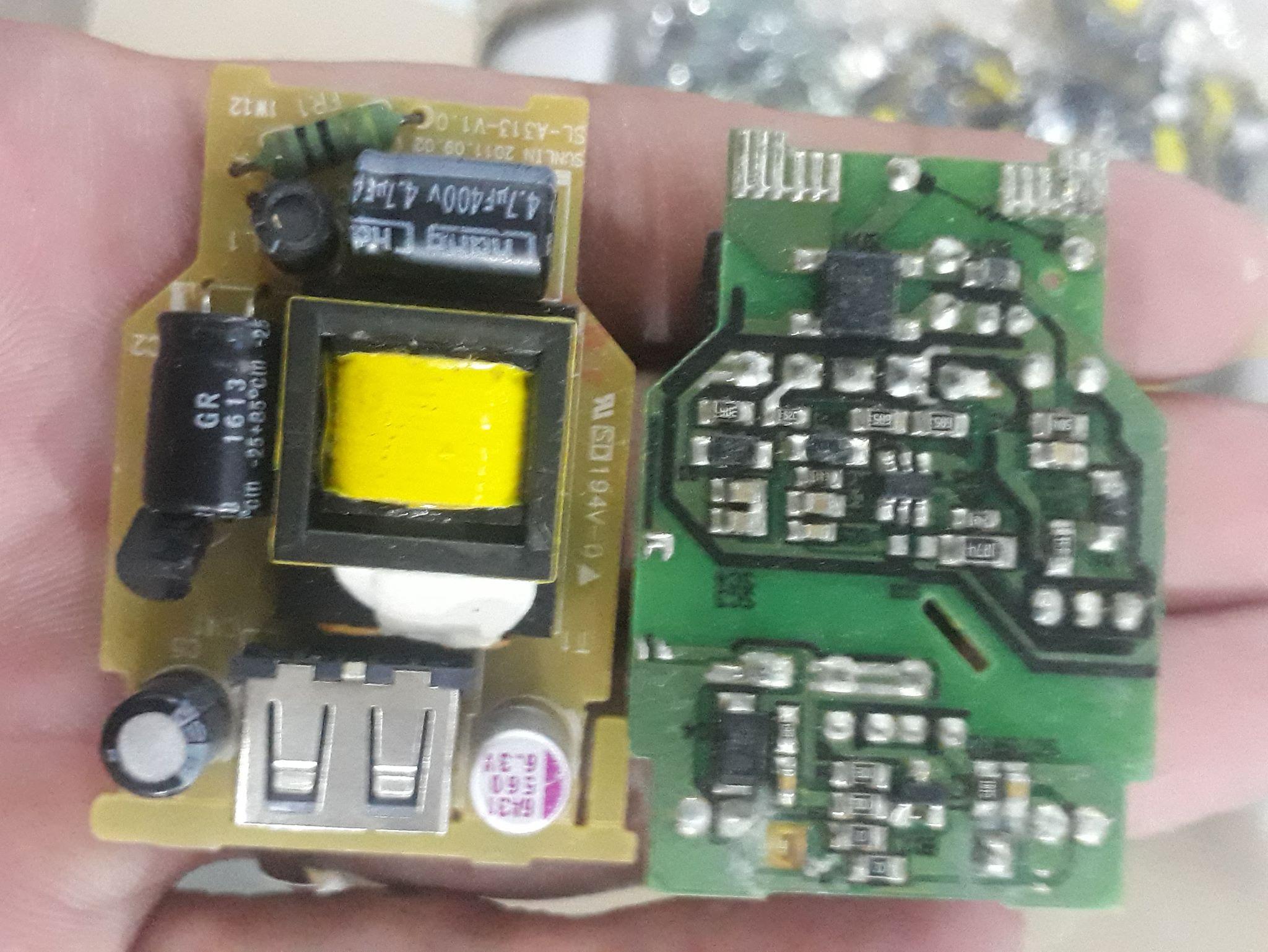 Combo 2 nguồn không vỏ 5v 1,5A max có cổng đầu ra USB