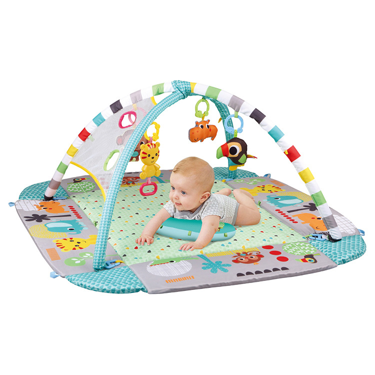 Thảm nằm chơi, thảm vận động cho bé MENGAO Activity Gym & Ball Pit 5in1 (chứng nhận Châu Âu) có nhạc kèm theo
