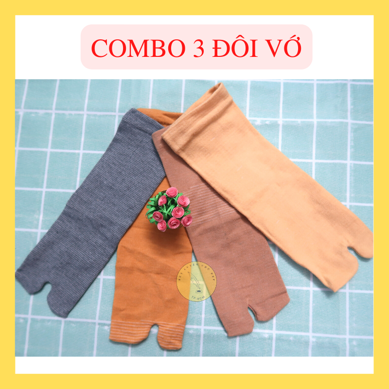 Combo 3 đôi vớ ngắn chống nắng xỏ ngón