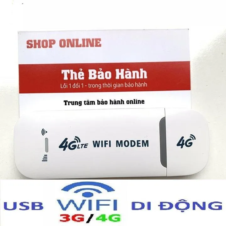 Phát wifi 4g Dongle 4G Hàng Chinh Hãng Dùng Được Cho Tất Cả Các Mạng Di Động Mobi, Vina, Viettel
