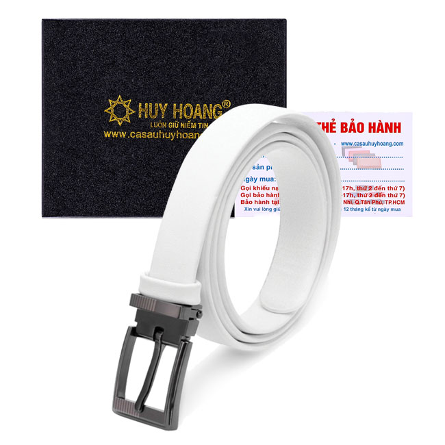 Thắt lưng nữ 2.5p màu trắng hq5136
