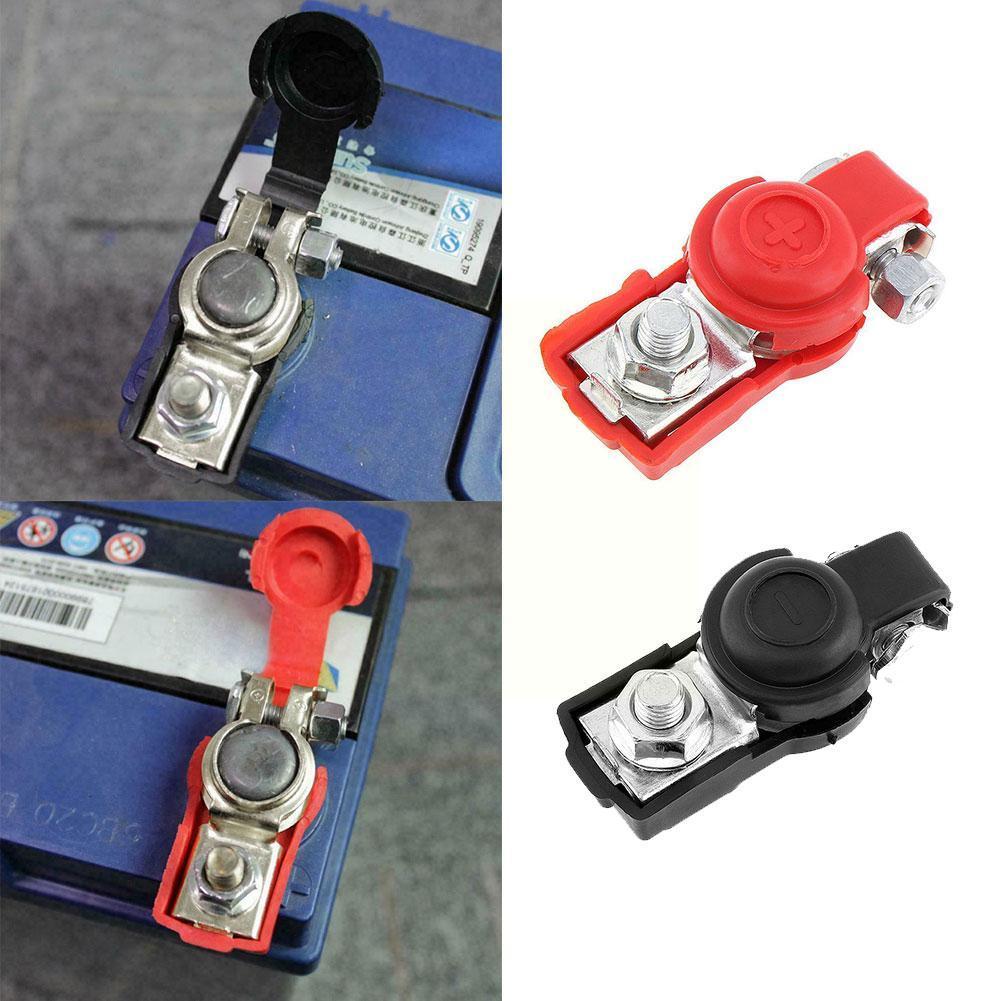 Bộ đầu bọp coc bình ắc quy, coc bình ắc quy ô tô, bọc nhựa cách điện đỏ đen, loại lớn