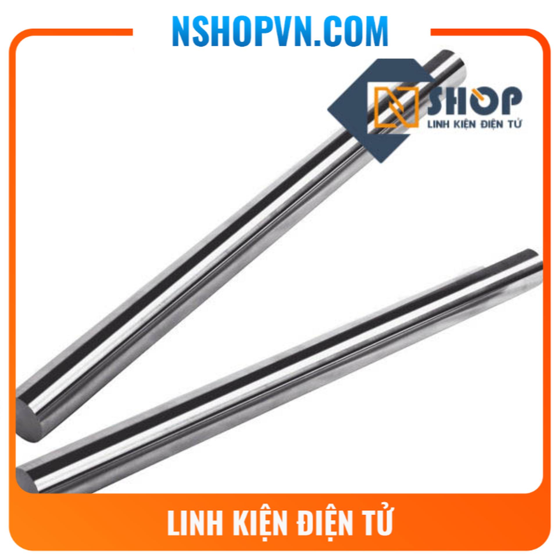 Trục trơn 8mm (ty  thanh trượt tròn) mạ crom 300mm