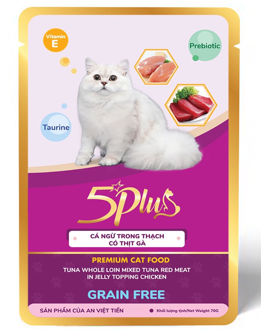 Pate 5Plus & 5plus Catchy 70g - Pate Cho Mèo
