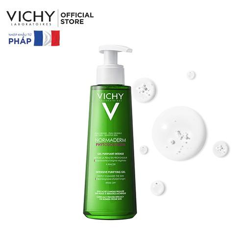 [GIẢM 20K ĐƠN 399K] Vichy Gel Rửa Mặt Cho Da Dầu, Mụn Normaderm Phytosolution 200ml