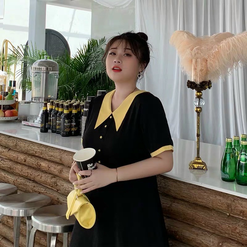 ĐẦM CỔ VÀNG BABYDOLL HACK DÁNG XINH !!