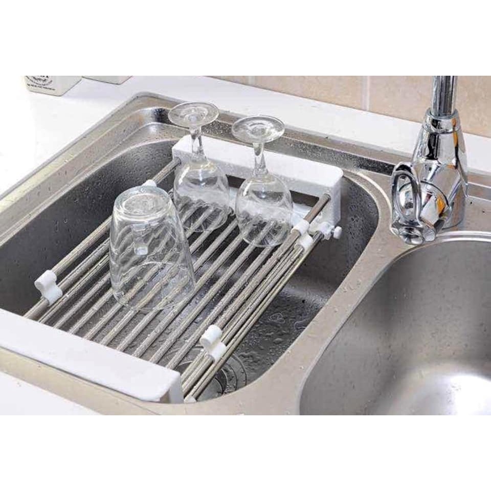 Rổ Kệ Đa Năng Co Giãn Để Chậu Rửa Chén