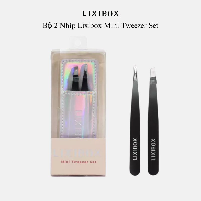 Bộ 2 Nhíp Lixibox Mini Tweezer Set