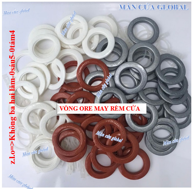 Khoen ore may rèm màn cửa (100 bộ/1 gói-bịch)