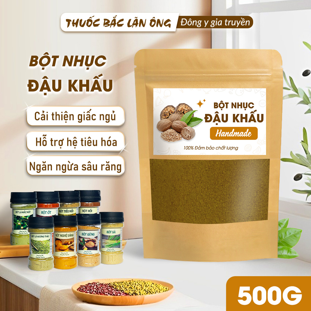 Bột nhục đậu khấu nguyên chất 500g (Bột gia vị nấu ăn)