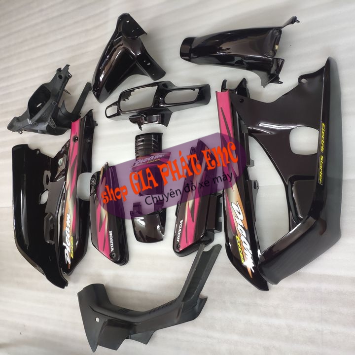 Trọn bộ vỏ nhựa xe máy [ Tặng tem ] DREAM LÙN , gắn zin cho xe ,dàn áo xe máy , xe dream lun