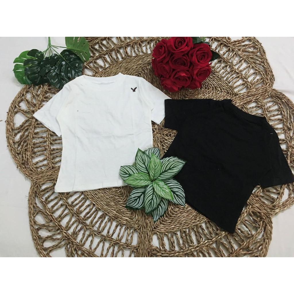 Áo croptop trơn body cổ tròn HSU0319