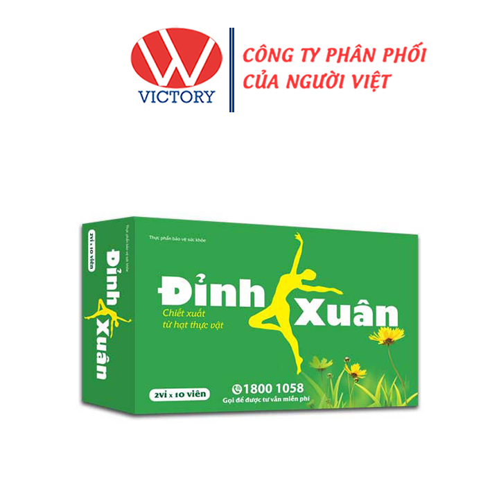[HCM]Viên uống Đỉnh Xuân (Hộp 20 Viên) - Tăng cường sinh lý nữ - Victory Pharmacy