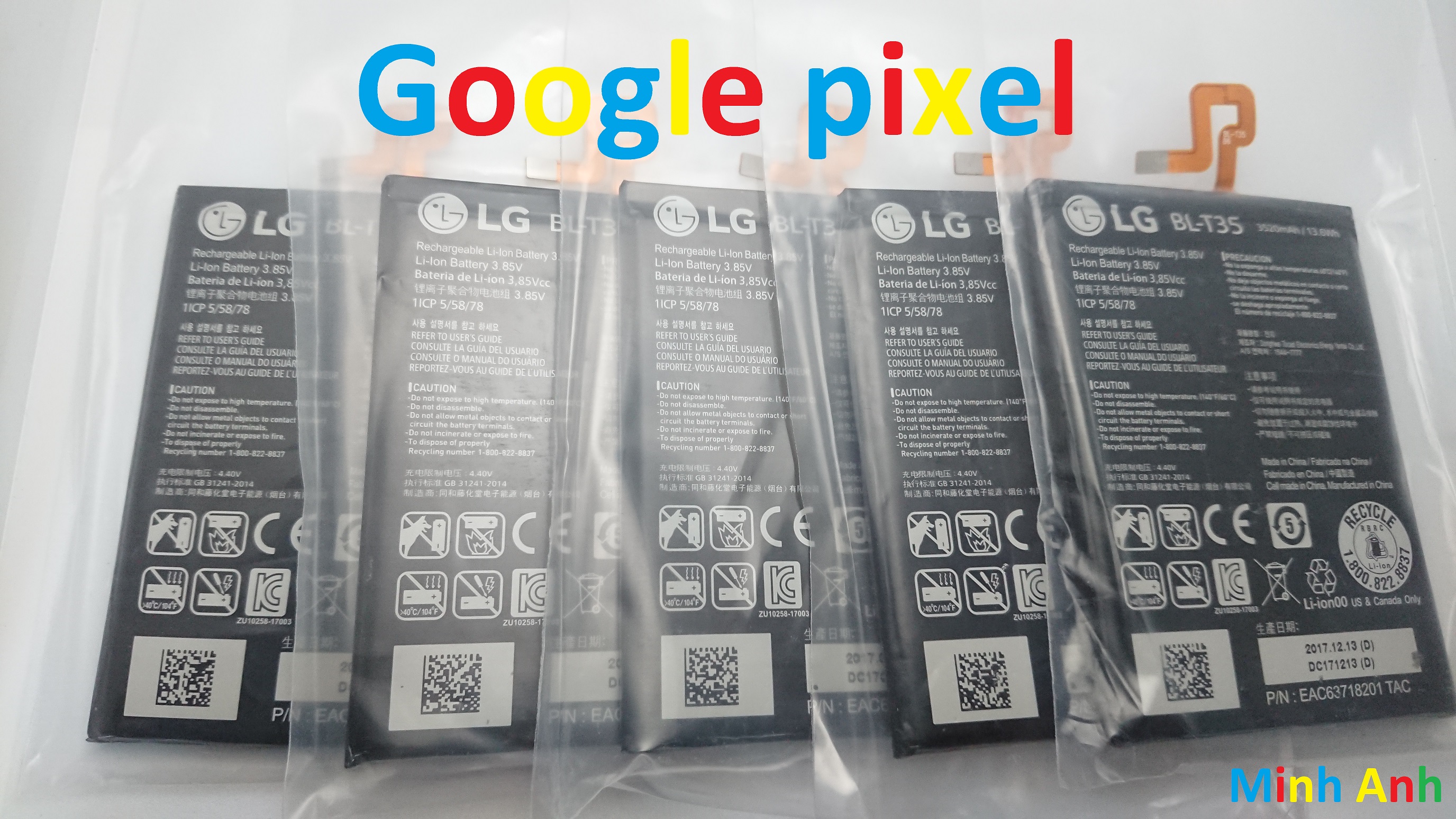 PIN ZIN NEW-ORIGINAL BATTERY GOOGLE PIXEL 2 XL : LG BL-T35