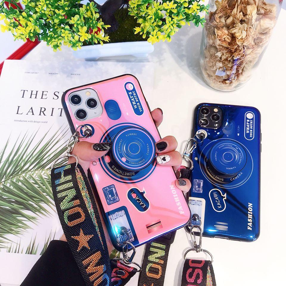 Ốp IPhone [ Tặng POP Kèm Dây Đeo ] Hình CAMERA Đáng Yêu