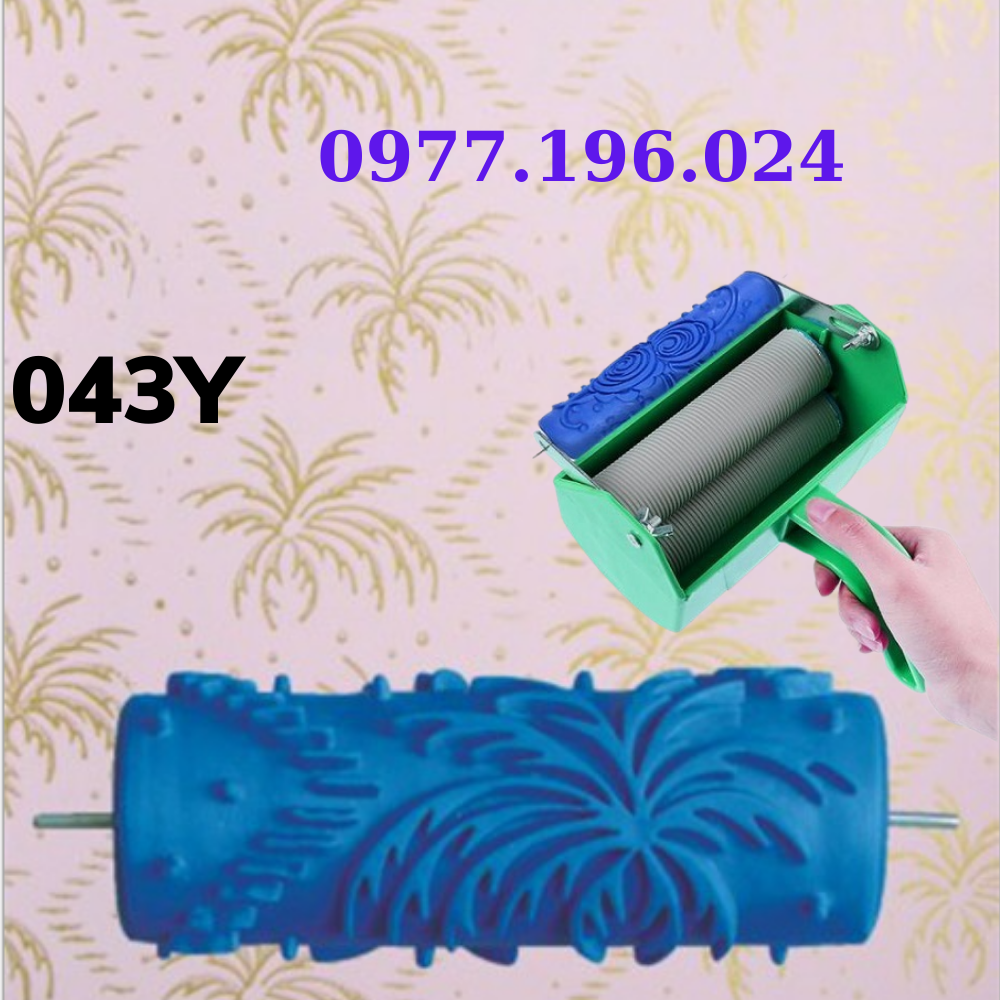 Con lăn sơn hoa văn họa tiết