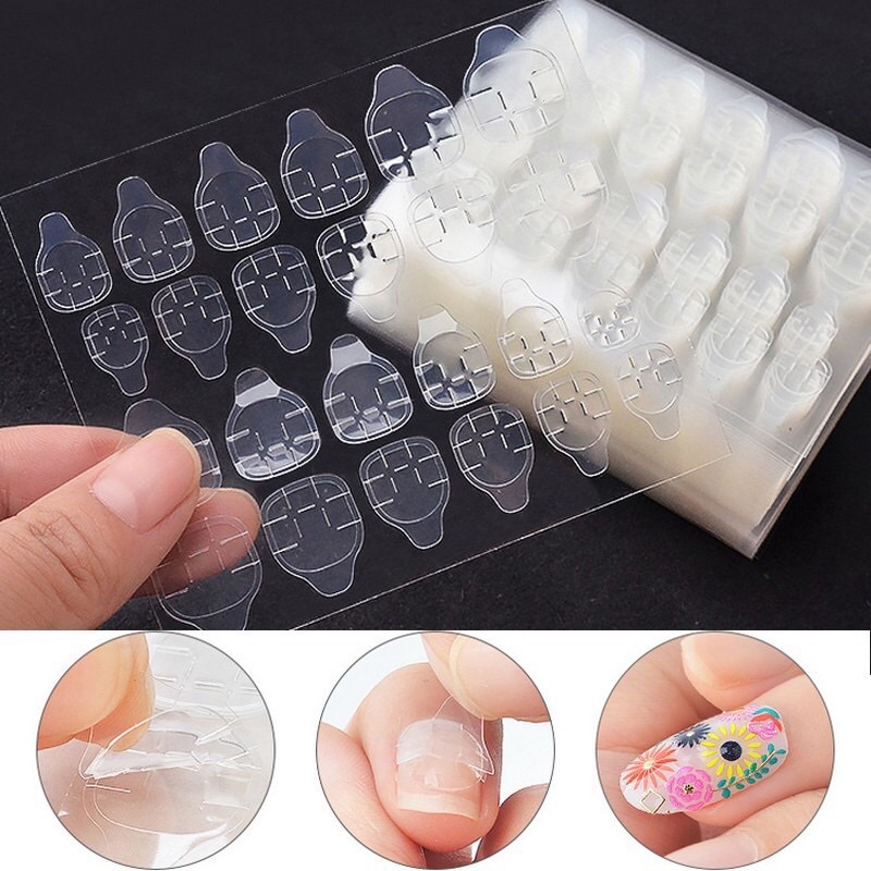 Miếng dán móng tay silicon tạm thời tấm 12, 24 miếng nhỏ cebinails